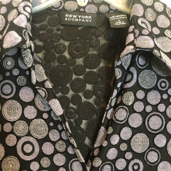 New York & Company Long Sleeve Button Down Blouse Size L - Picture 7 of 7